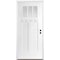 Codel Doors 36" x 80" Primed White Shaker Exterior Fiberglass Door 3068LHISPSFHER2033C491610BB - alternate 1